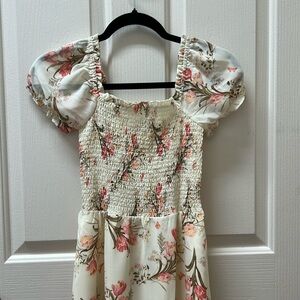 Moonsea dress in multicolor. New with tags. Slit on the left side of the dress